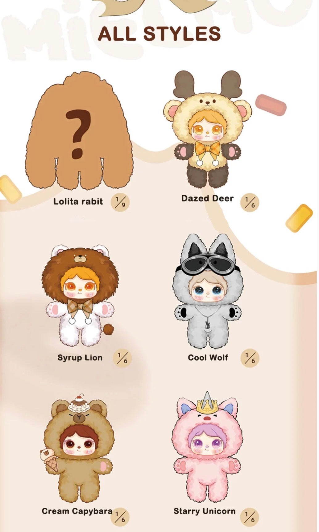 MIELNO 600% Honey Club Plush Series Blind Box