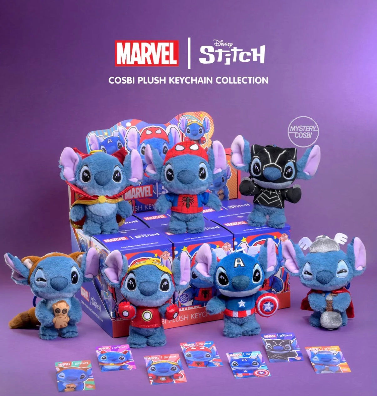 STITCH MV Cosbi Plush Keychain