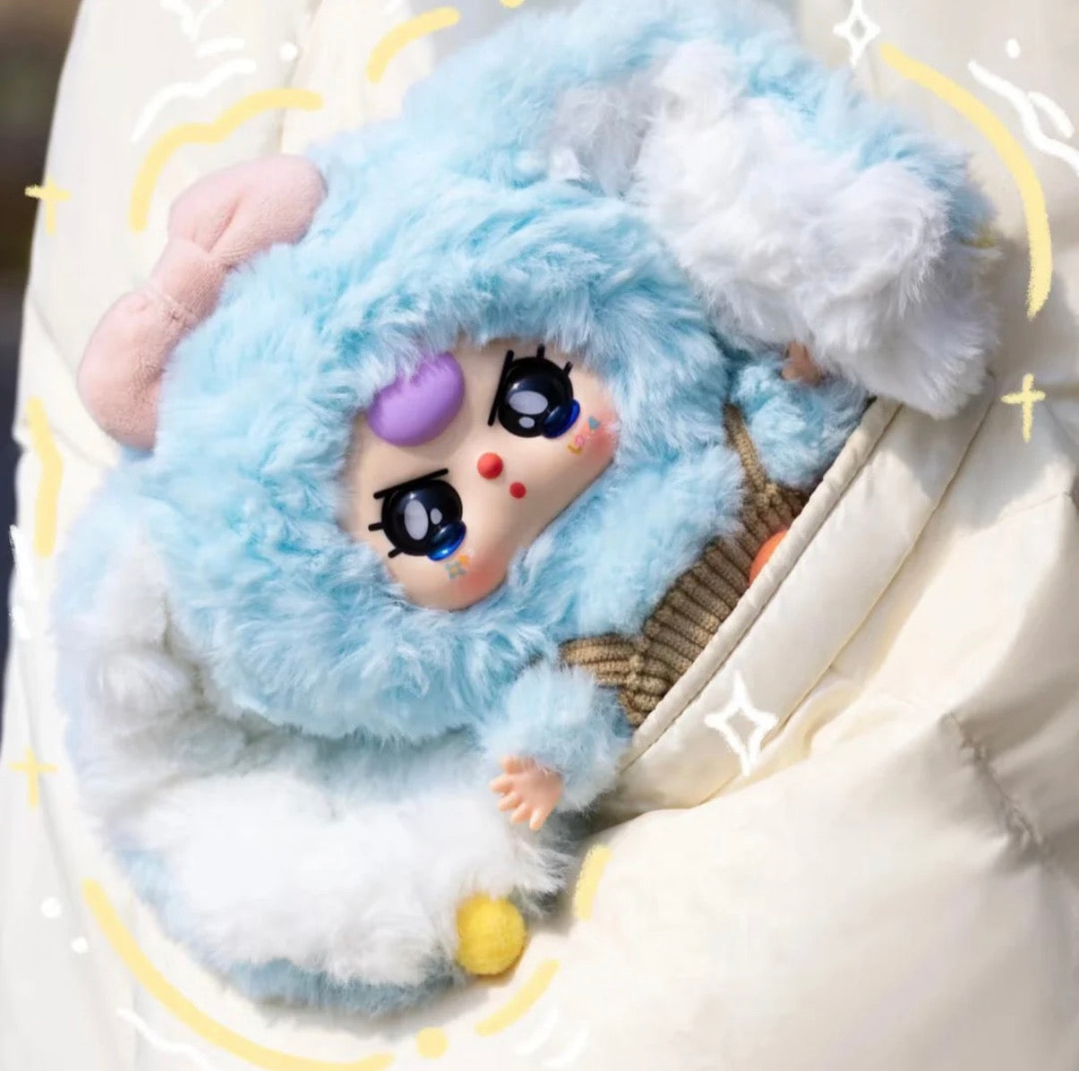 Baby Three V2 Rabbit Macaron Cute Bunny Plush