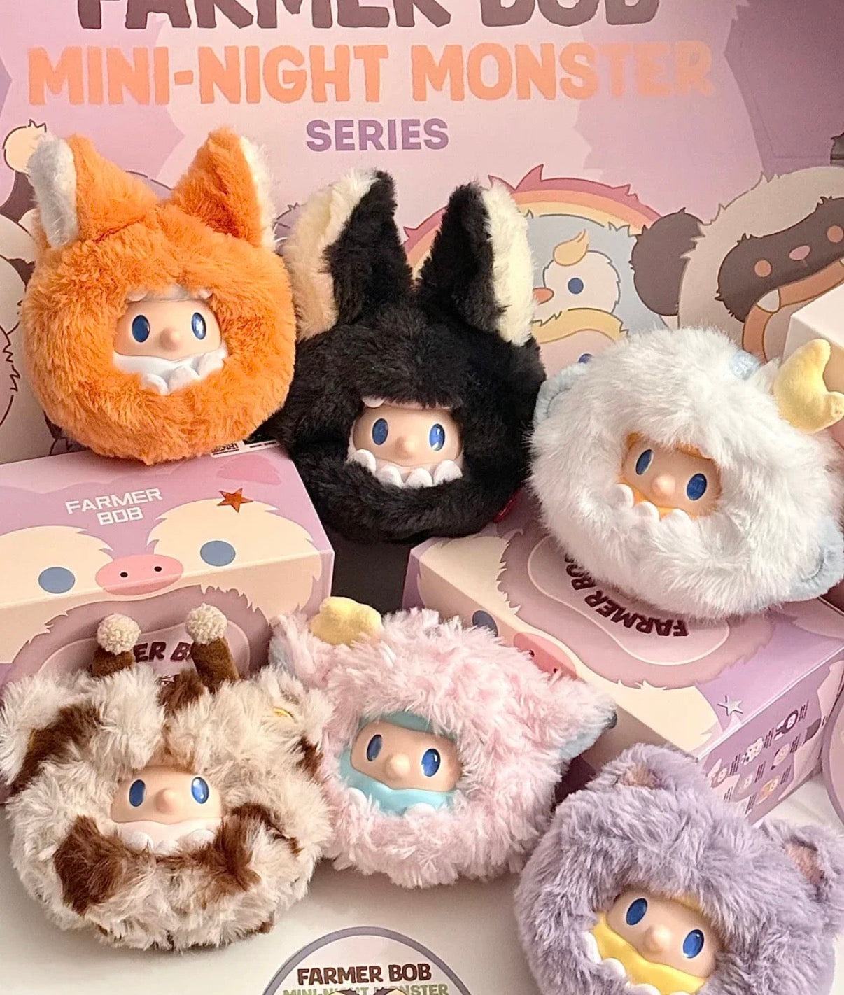 FARMER BOB Mini Night Monster Plush Series