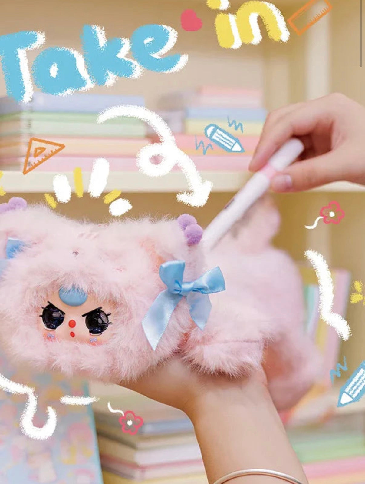 Baby Three Pen Case Plush