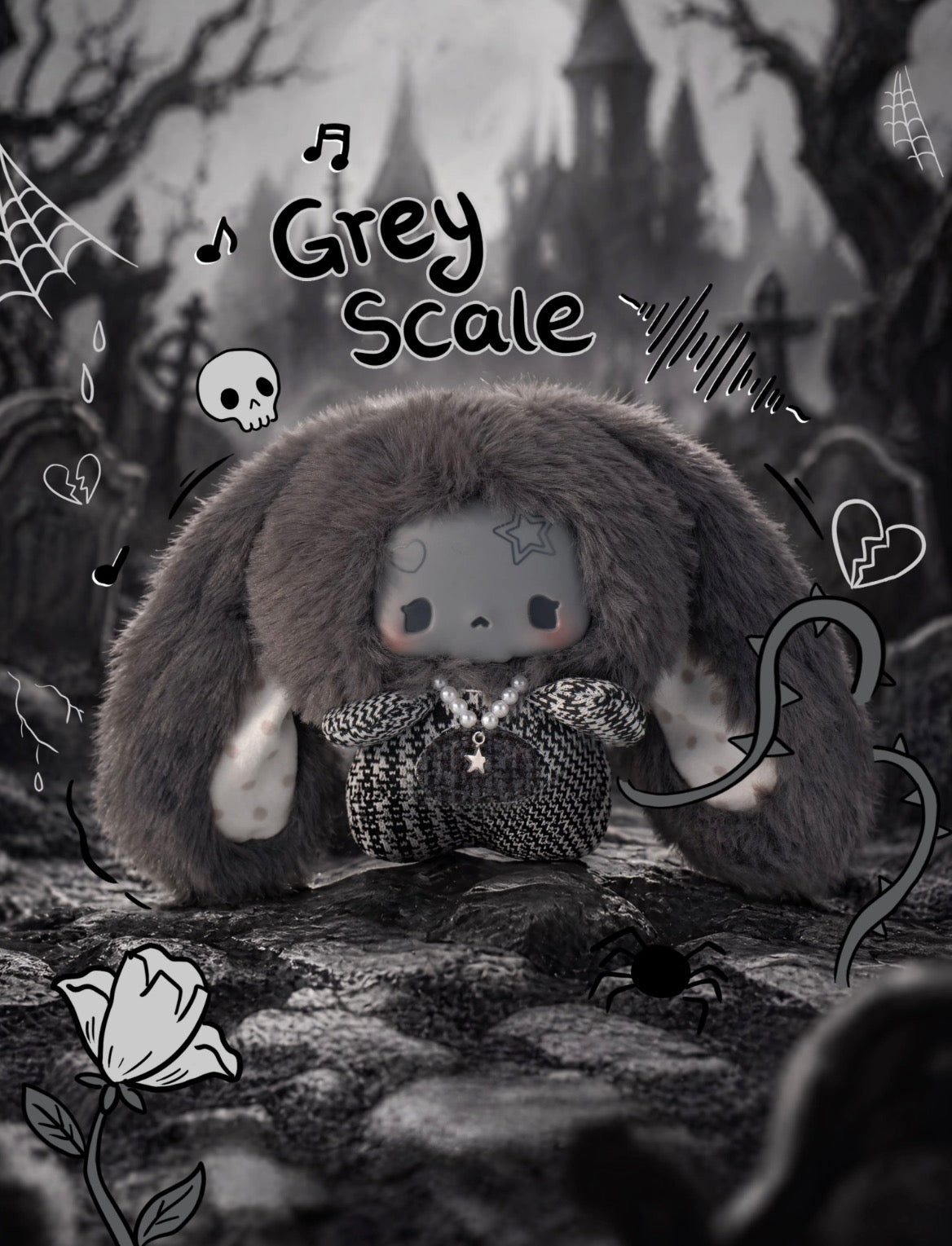 GuGu-Grey-Tone Concerto Plush
