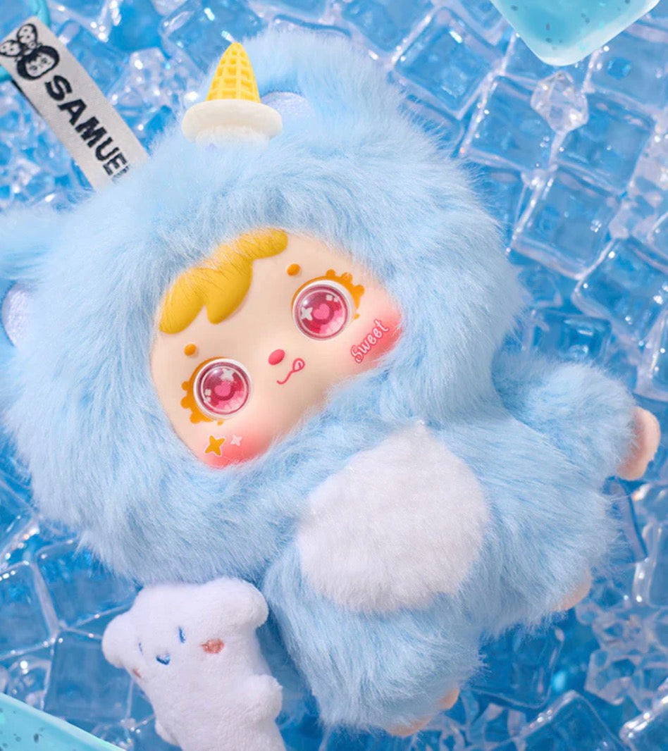 Samuel hug hug ice cream cute pet