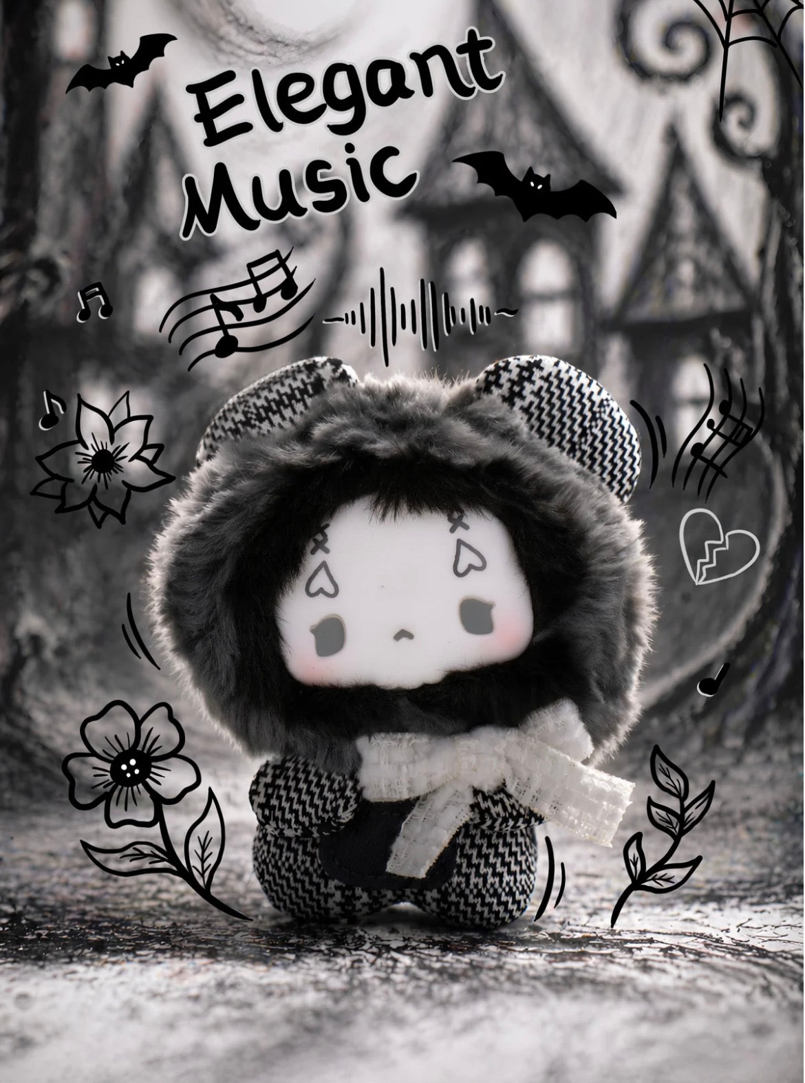 GuGu-Grey-Tone Concerto Plush